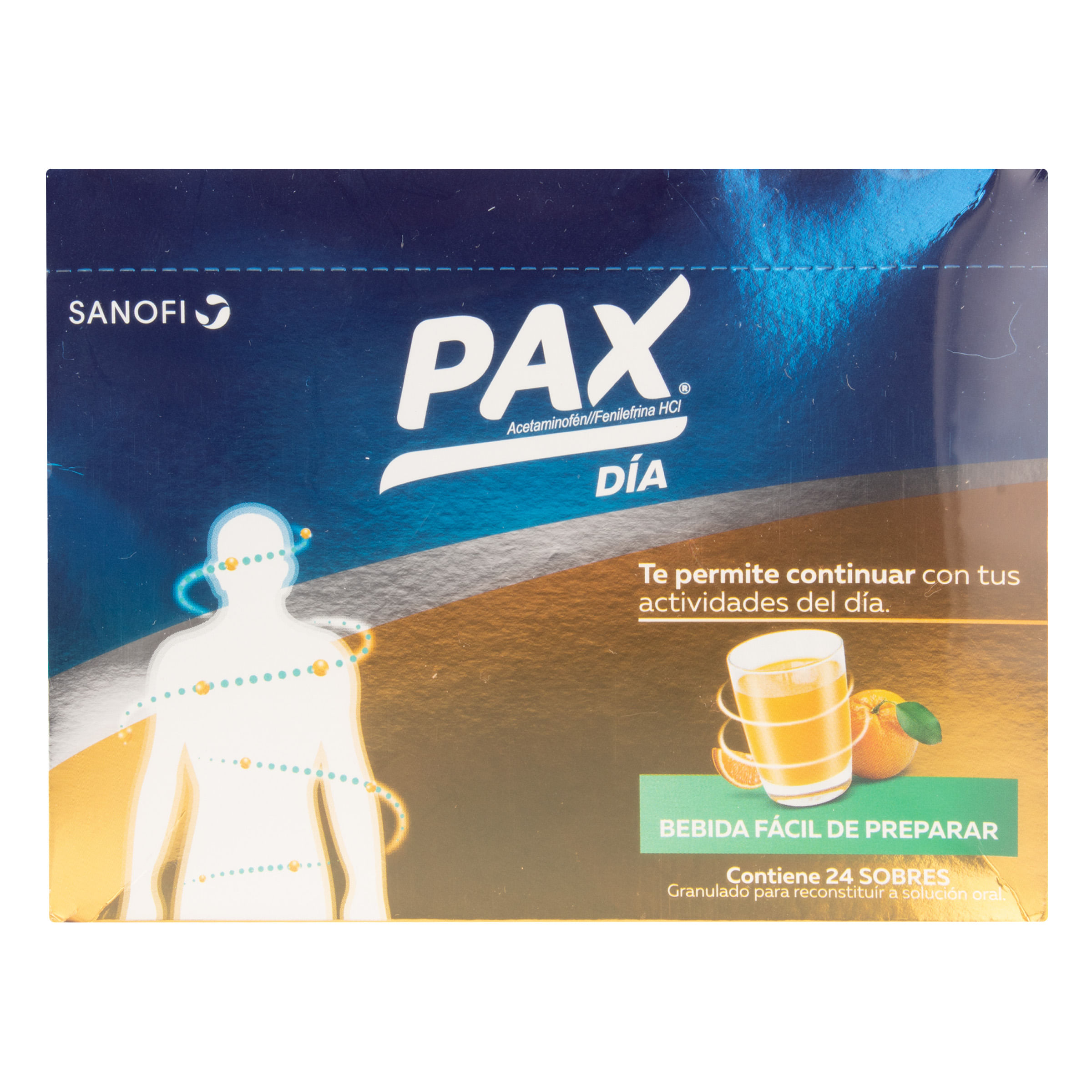 Pax Día Sanofi Naranja Caja X 24 Sobres.