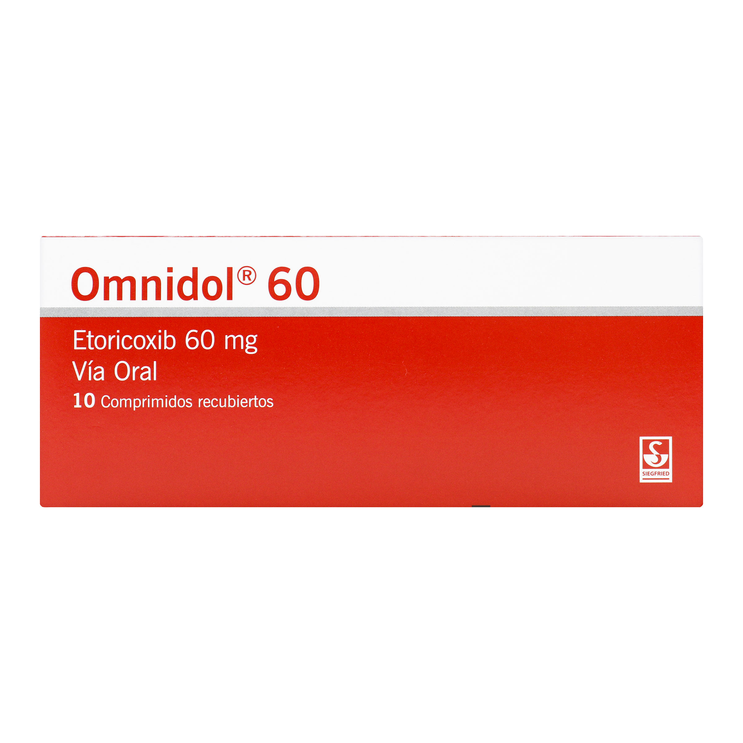 Omnidol 60 Siegfried Caja x 10 Comprimidos Recubiertos