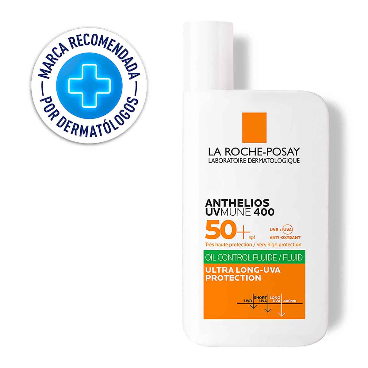 Fluido Oil Control SPF 50+ Anthelios La Roche Posay Frasco x 50 mL