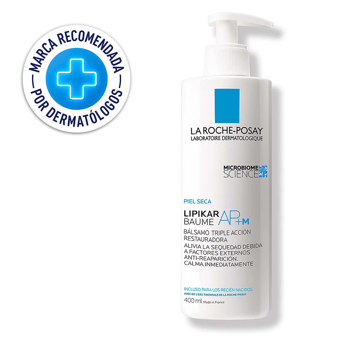 Bálsamo de Triple Acción Restauradora Lipikar Baume AP+M La Roche Posay Frasco x 400 mL