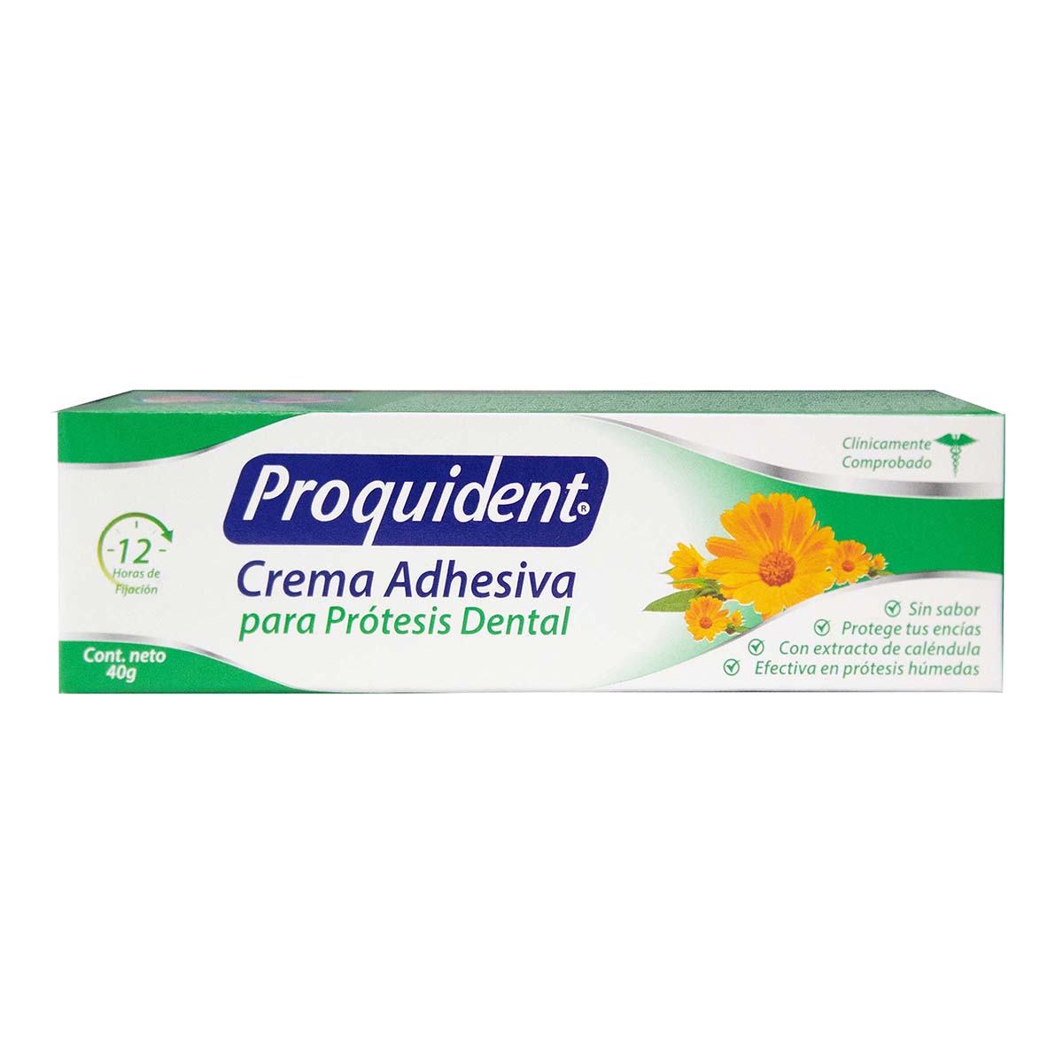 Crema Adhesiva Prótesis Dental Proquident Menta Tubo X 40 G.