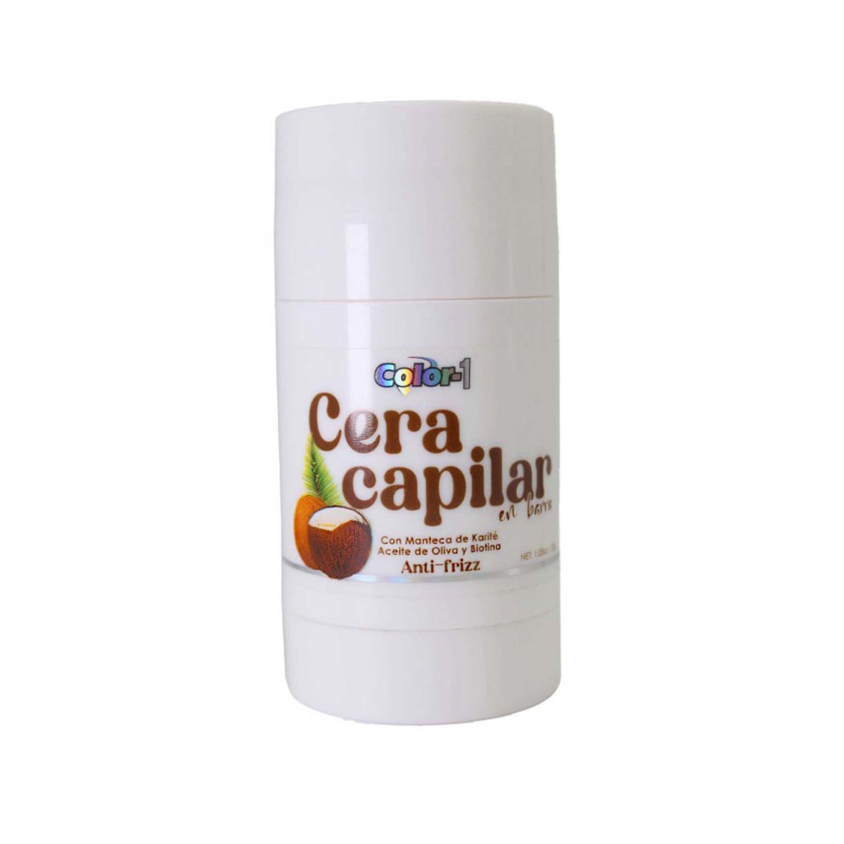 Cera Capilar de Coco En Barra Color-1 Frasco x 30 g