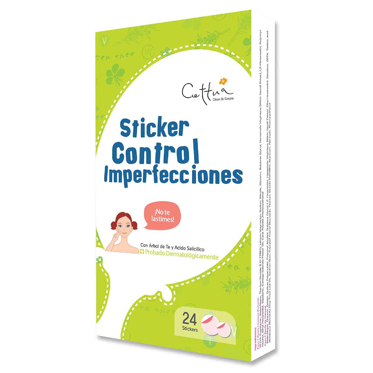 Sticker Cettua Control de Imperfecciones Caja x 24 Uds.