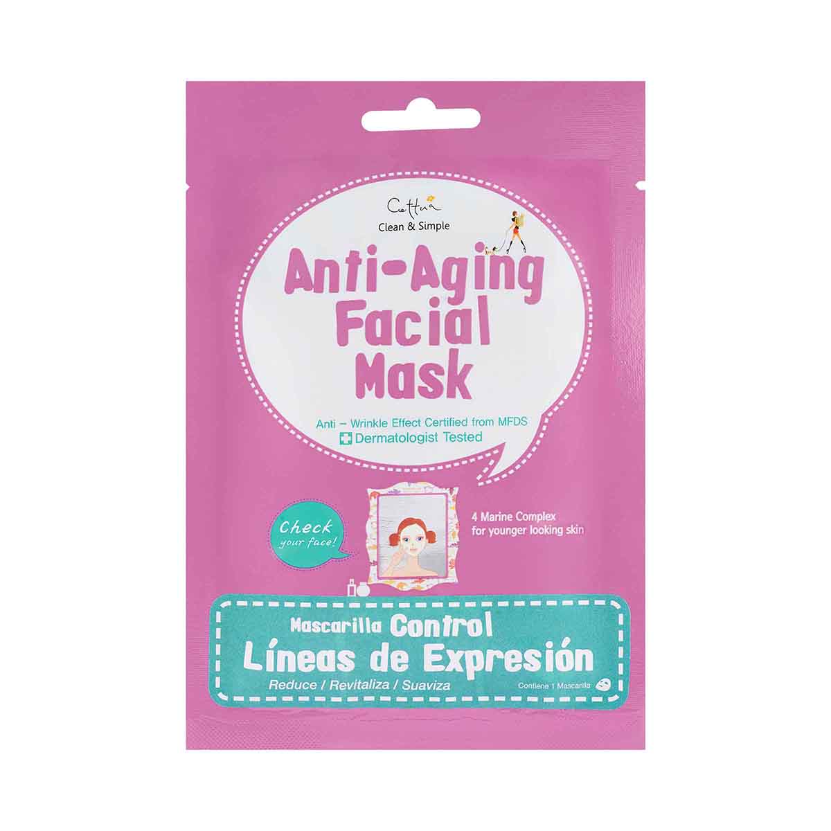 Mascarilla Facial Cettua Control Líneas de Expresión Sobre x 1 Ud.