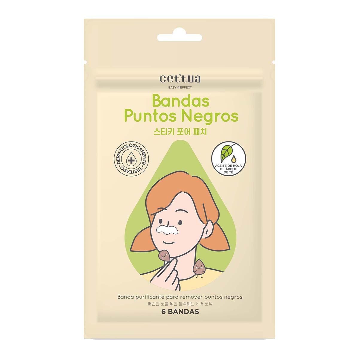 Bandas Puntos Negros Cettua Paquete x 6 Uds