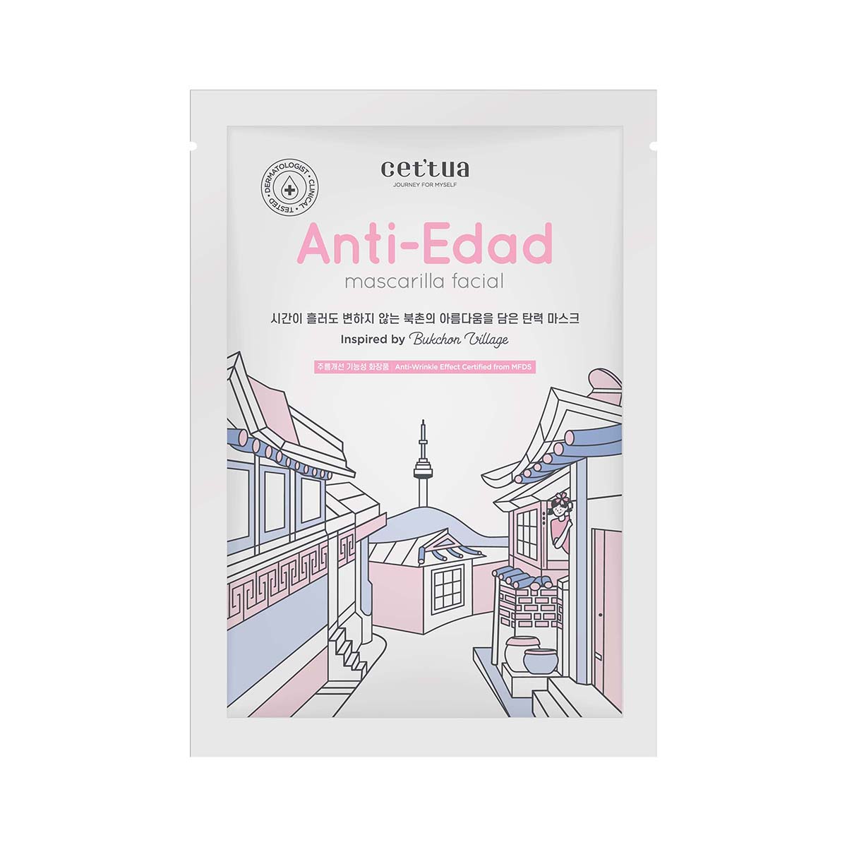 Mascarilla Facial Anti-Edad Cettua Paquete x 1 Ud