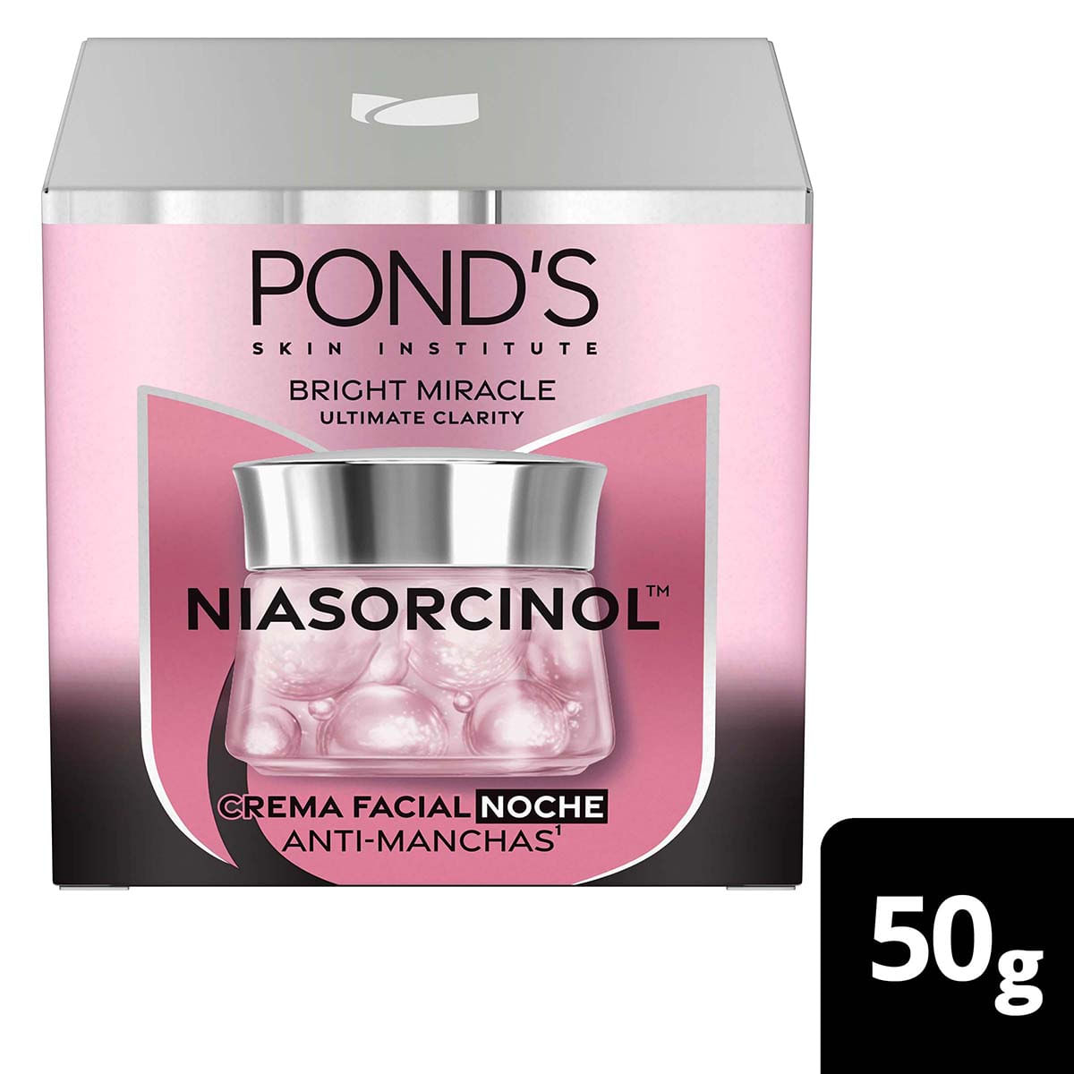Crema Facial Noche Ponds Bright Miracle Niasorcinol Frasco x 50 g
