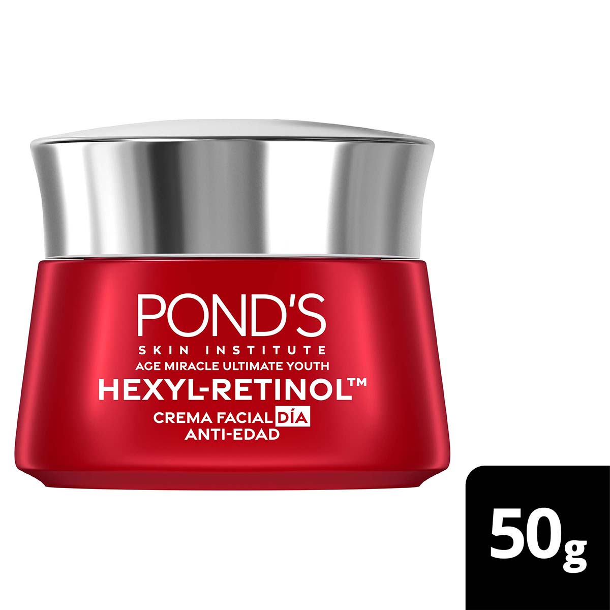 Crema Facial Día Ponds Age Miracle Hexyl-Retinol Frasco x 50 g
