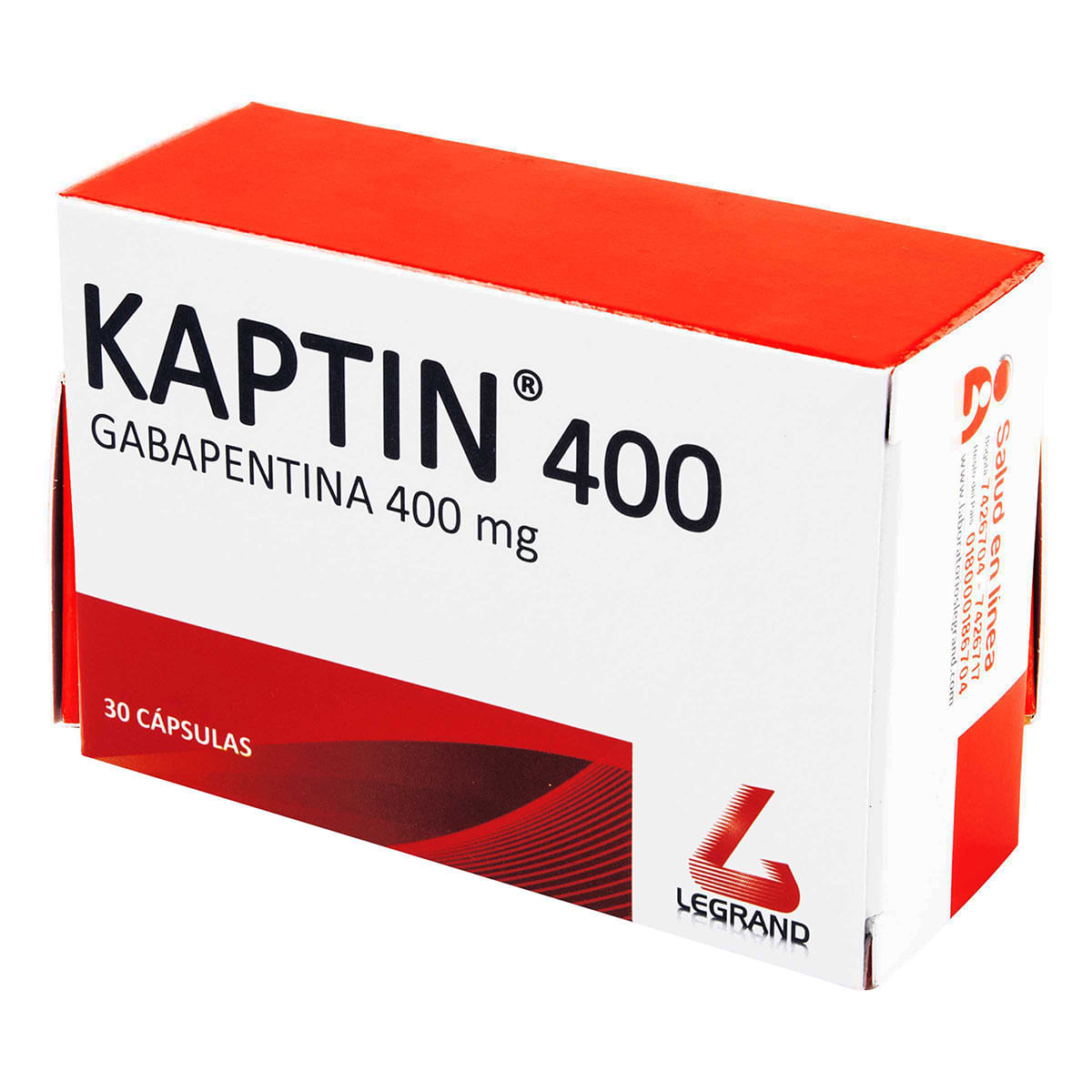 Kaptin 400 Mg Legrand Caja X 30 Cápsulas.