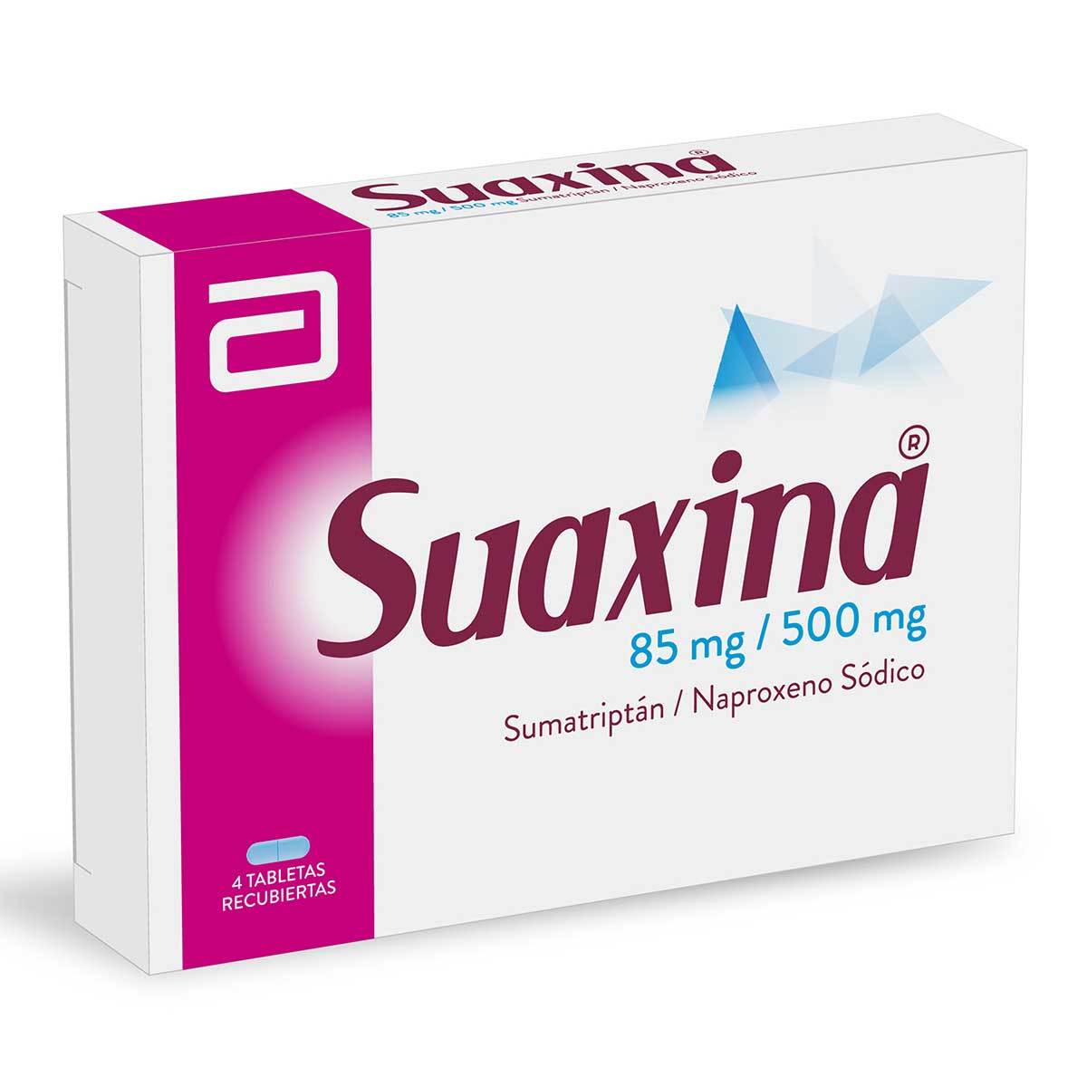 Suaxina 85 Mg/500 Mg Abbott Caja X 4 Tabletas Recubiertas.