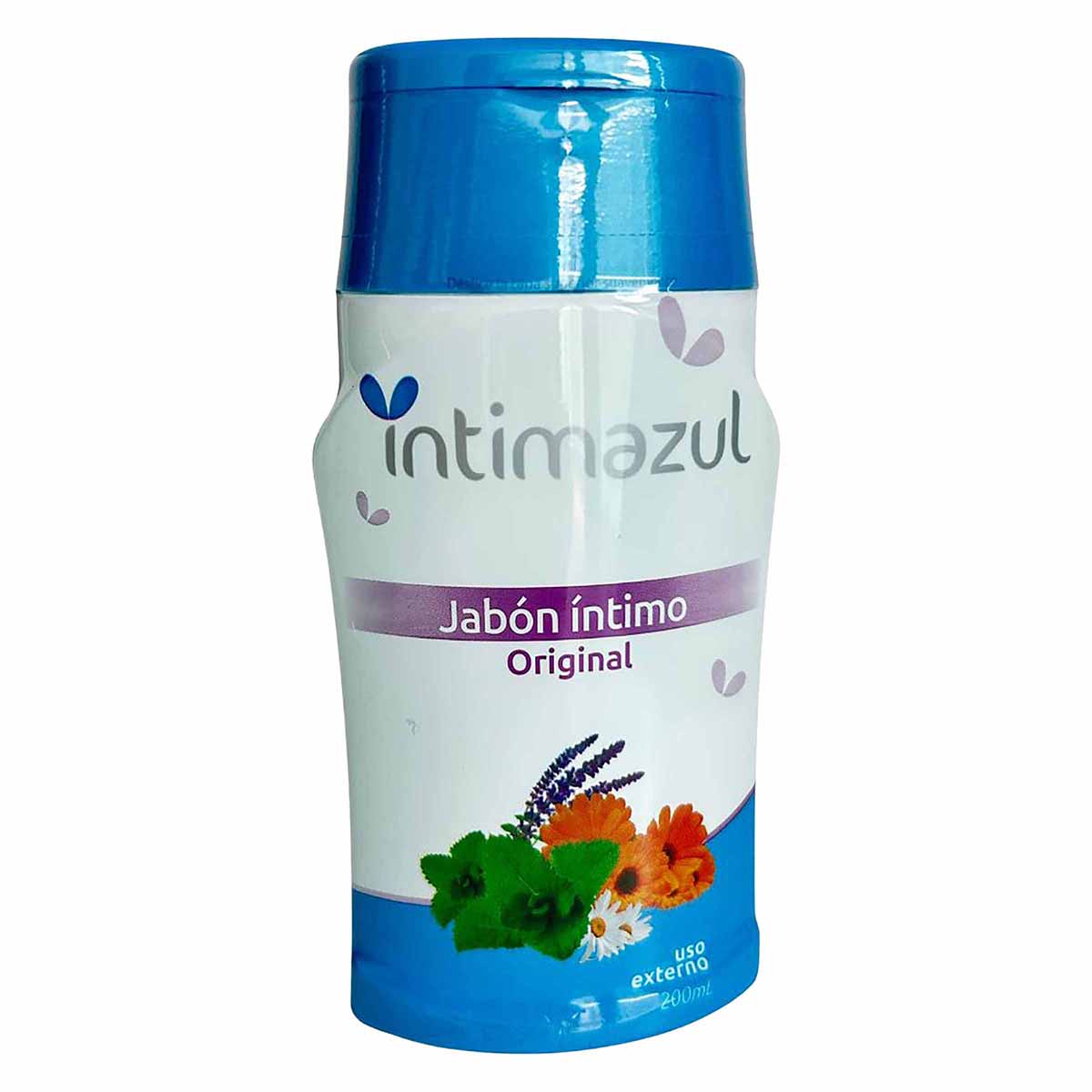 Jabón Líquido Íntimo Intimazul Original Frasco X 200 Ml.