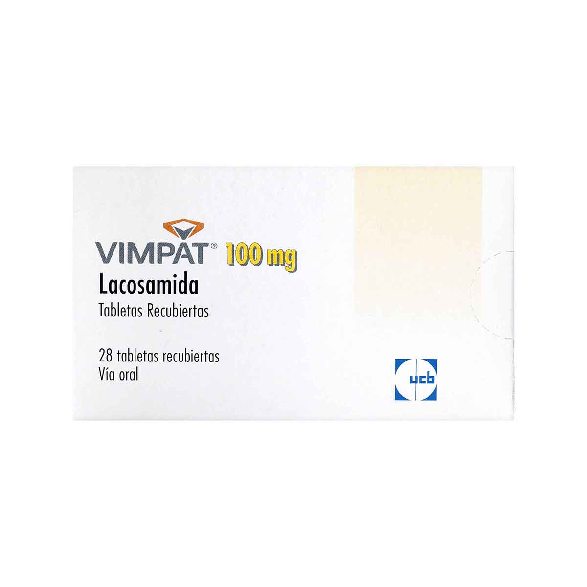 Vimpat 100 Mg Biopas Caja X 28 Comprimidos Recubiertos.