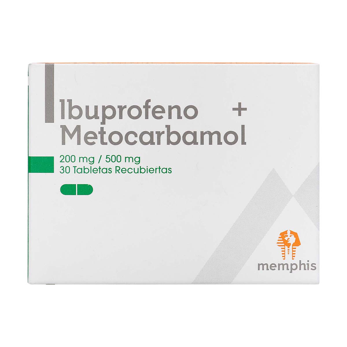 Ibuprofeno+Metocarbamol 200 Mg/500 Mg Memphis Caja X 30 Tabletas.