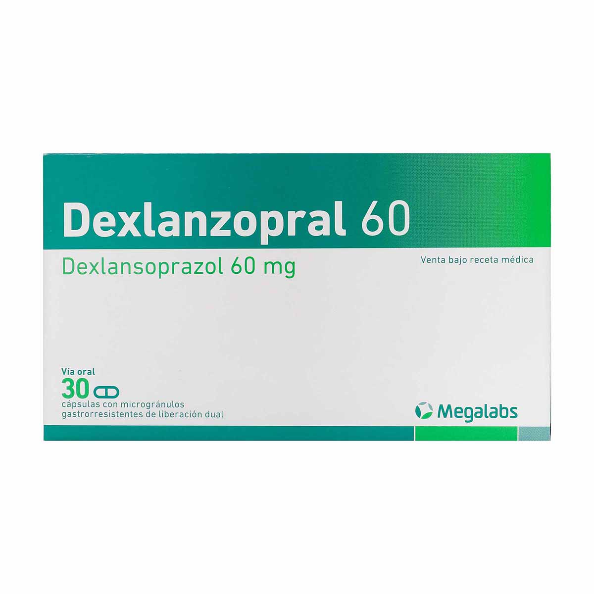 Dexlanzopral 60 Mg Roemmers Caja X 30 Cápsulas.