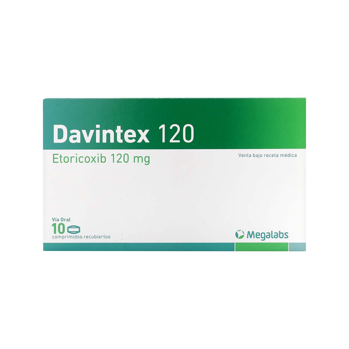 Davintex 120 Mg Megalabs Caja X 10 Comprimidos Recubiertos.