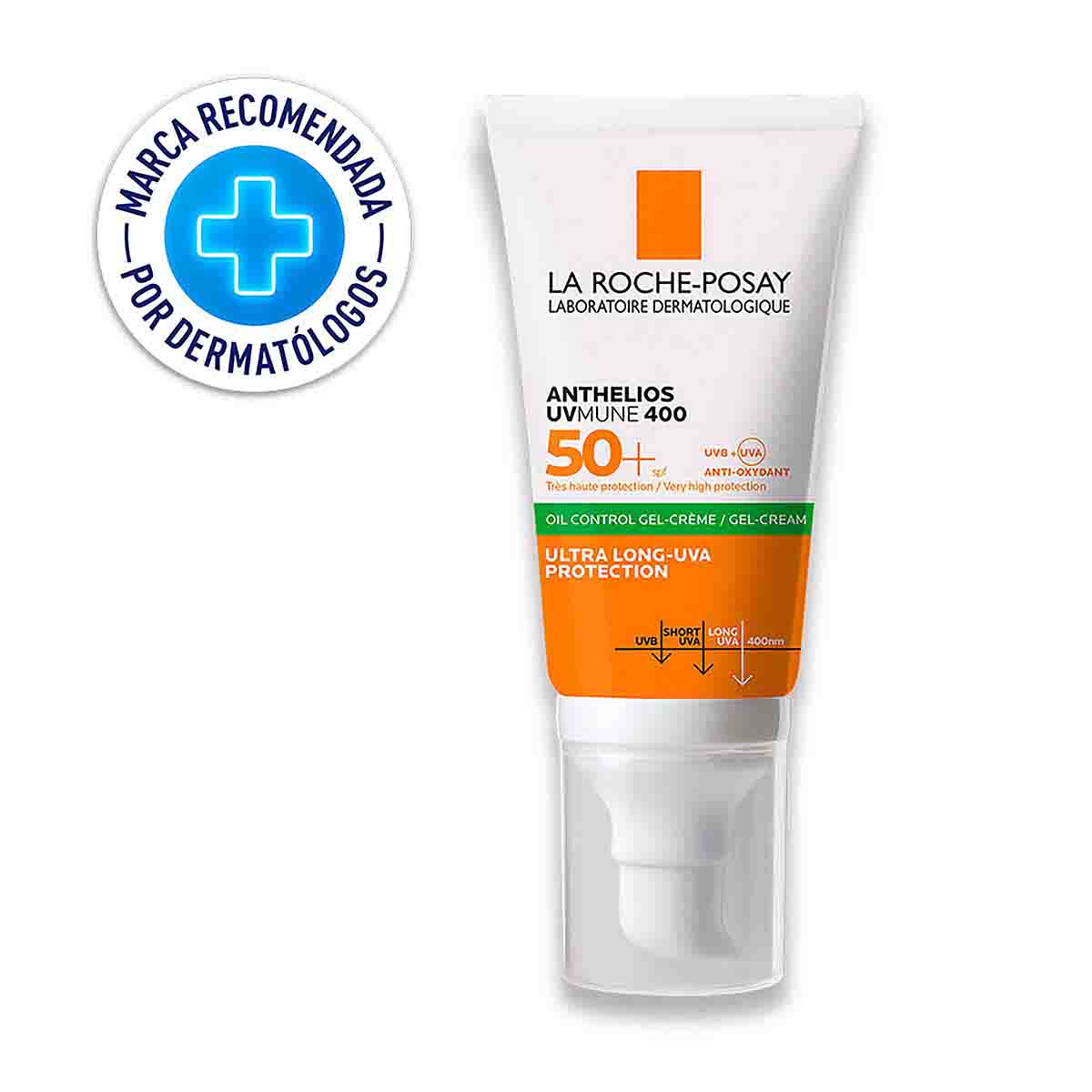 Gel-Crema Oil Control SPF 50+ Anthelios La Roche Posay Tubo x 50 mL