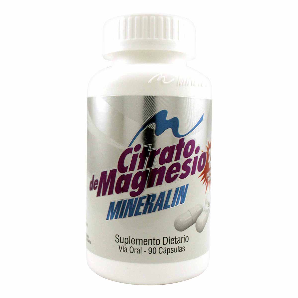 Suplemento Dietario Citrato de Magnesio Mineralin Frasco x 90 Cápsulas