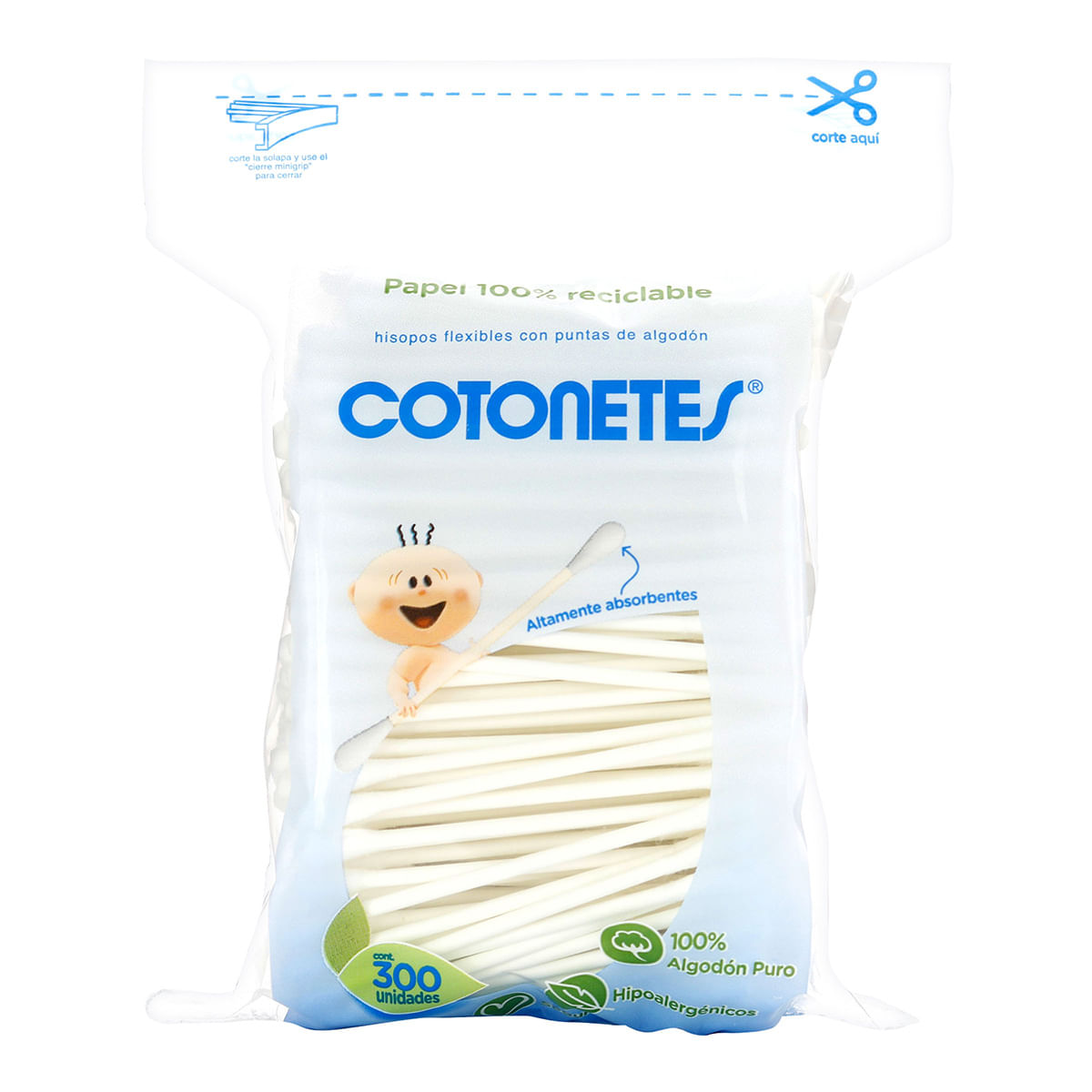 Copitos Cotonetes Johnson & Johnson Paquete x 300 uds