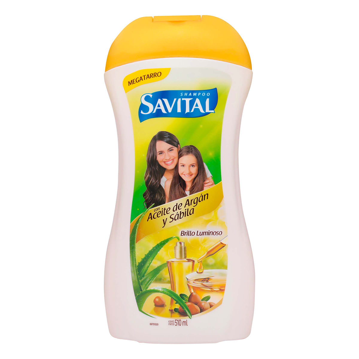 Shampoo Savital Megatarro con Aceite de Argán y Sábila Frasco x 510 mL