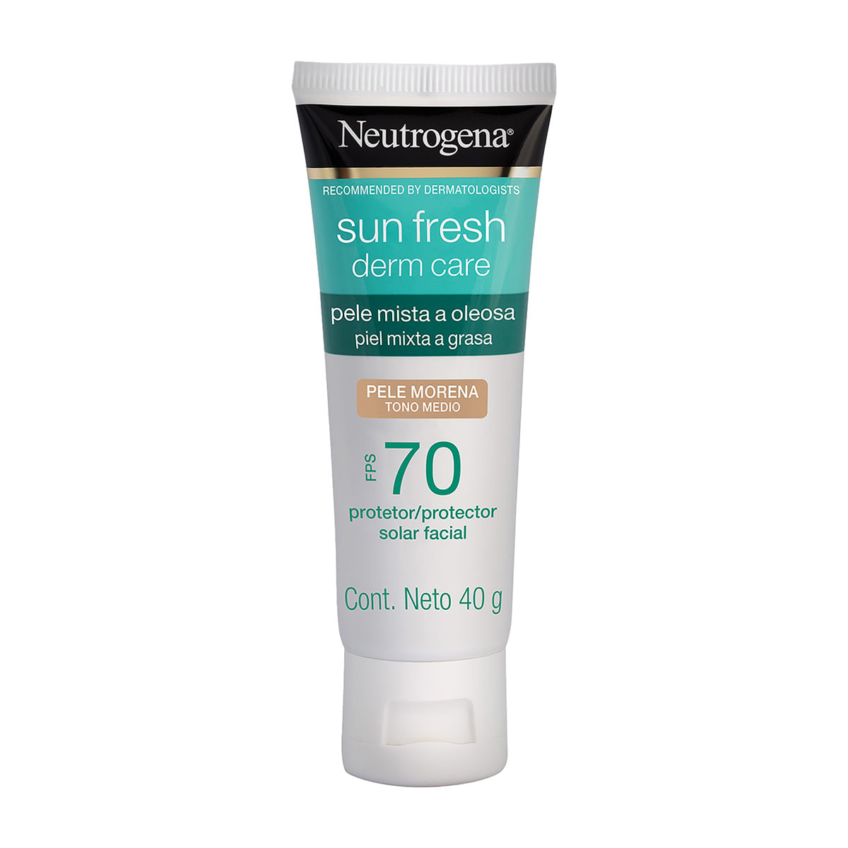 Protector Solar Facial Neutrogena Sun Fresh FPS 70 Tono Medio Tubo x 40 g