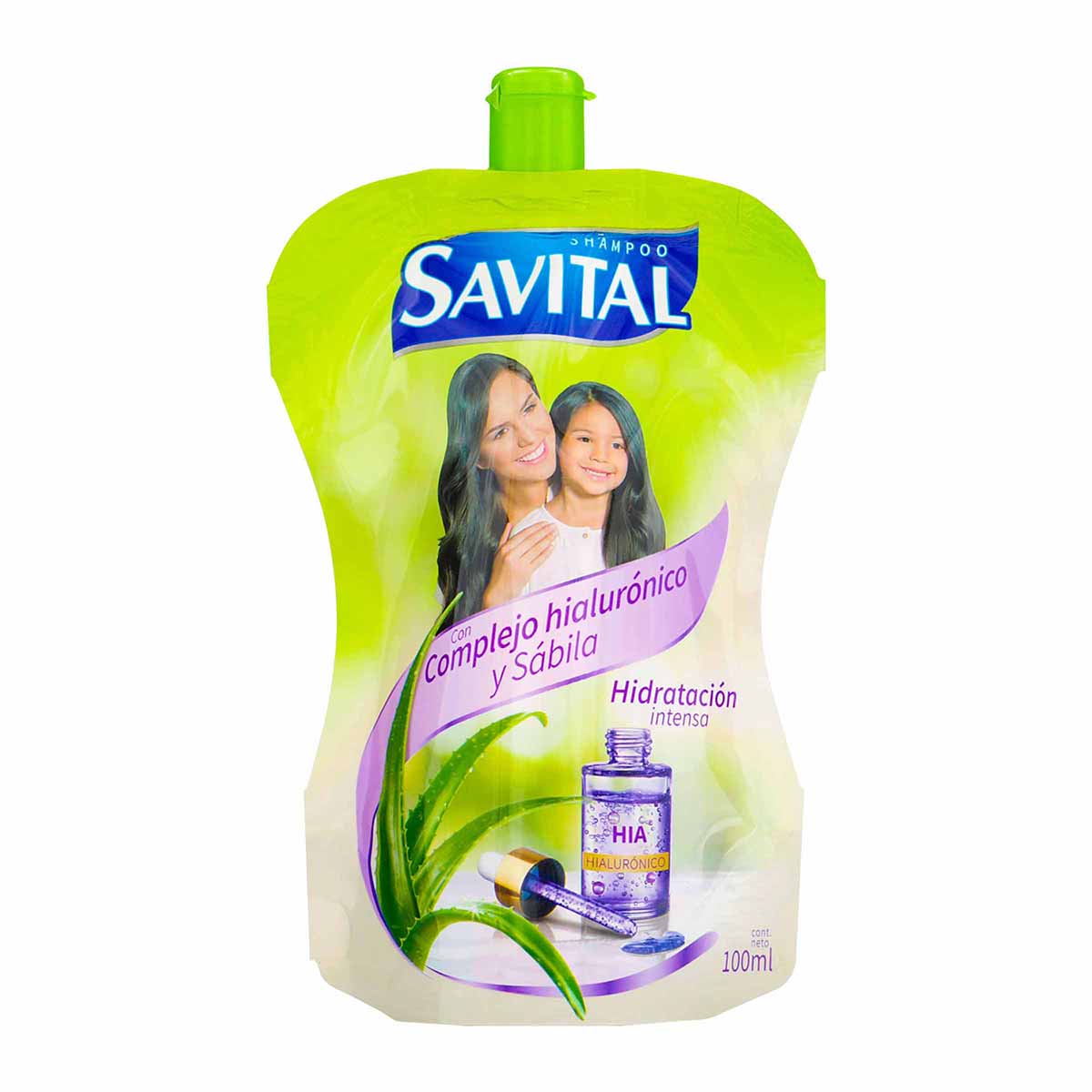 Shampoo Savital con Complejo Hialurónico y Sábila Doypack x 100 mL