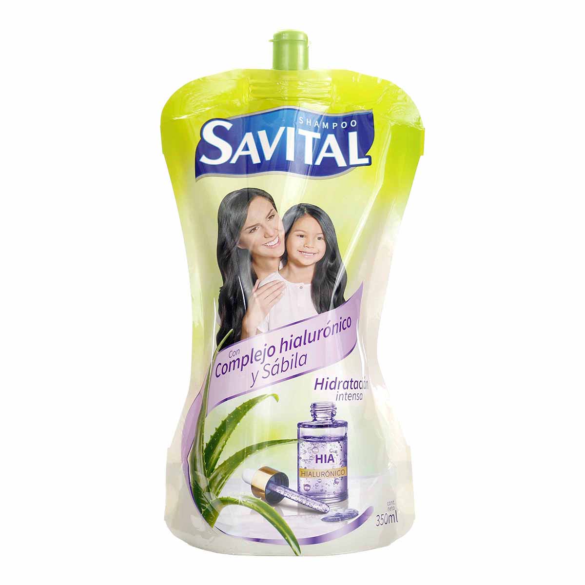 Shampoo Savital con Complejo Hialurónico y Sábila Doypack x 350 mL
