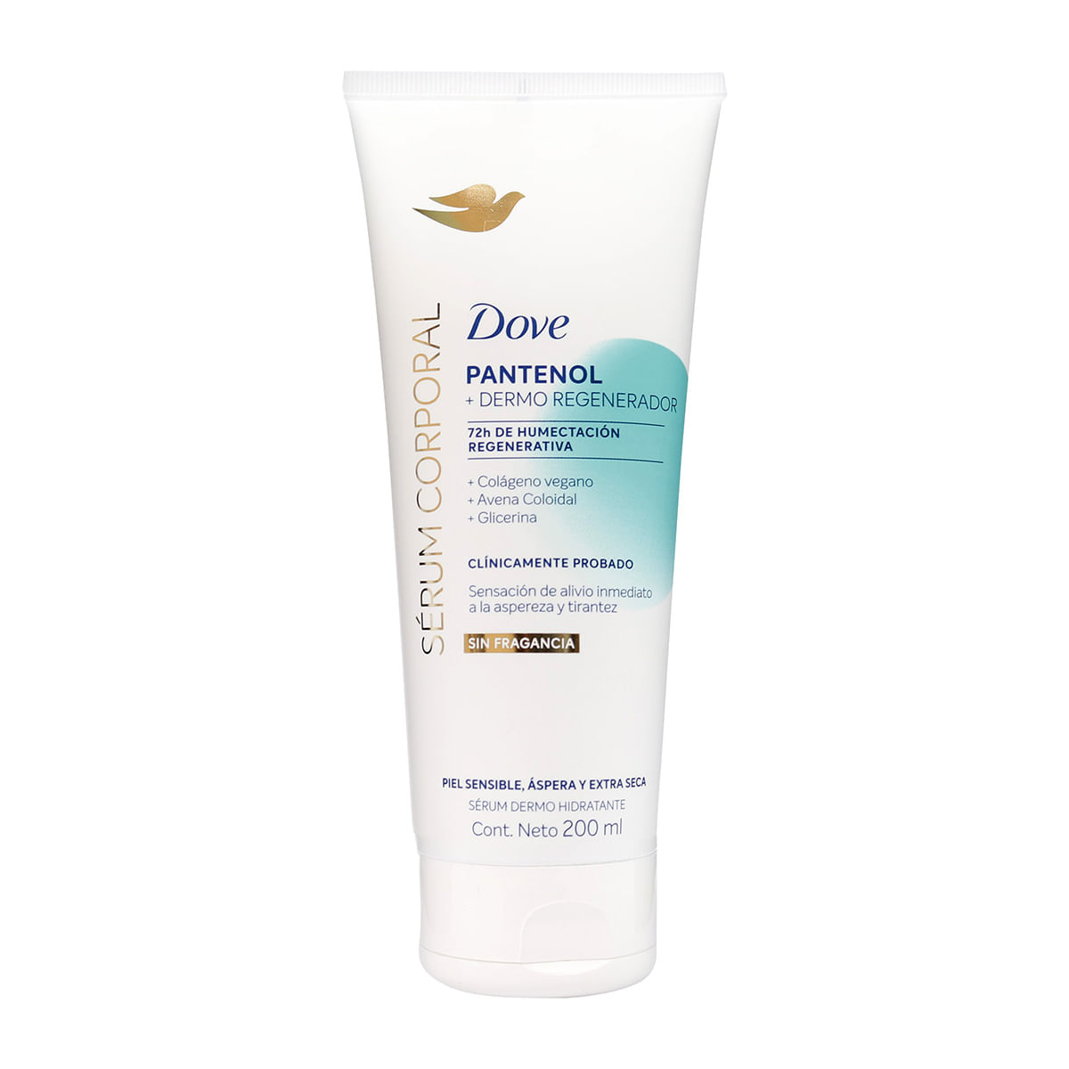 Sérum Corporal Dove Pantenol + Dermo Regenerador Tubo x 200 mL