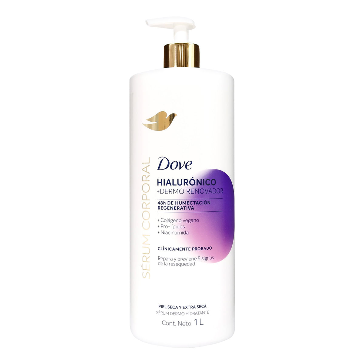 Sérum Corporal Dove Hialurónico + Dermo Renovador Frasco x 1 L