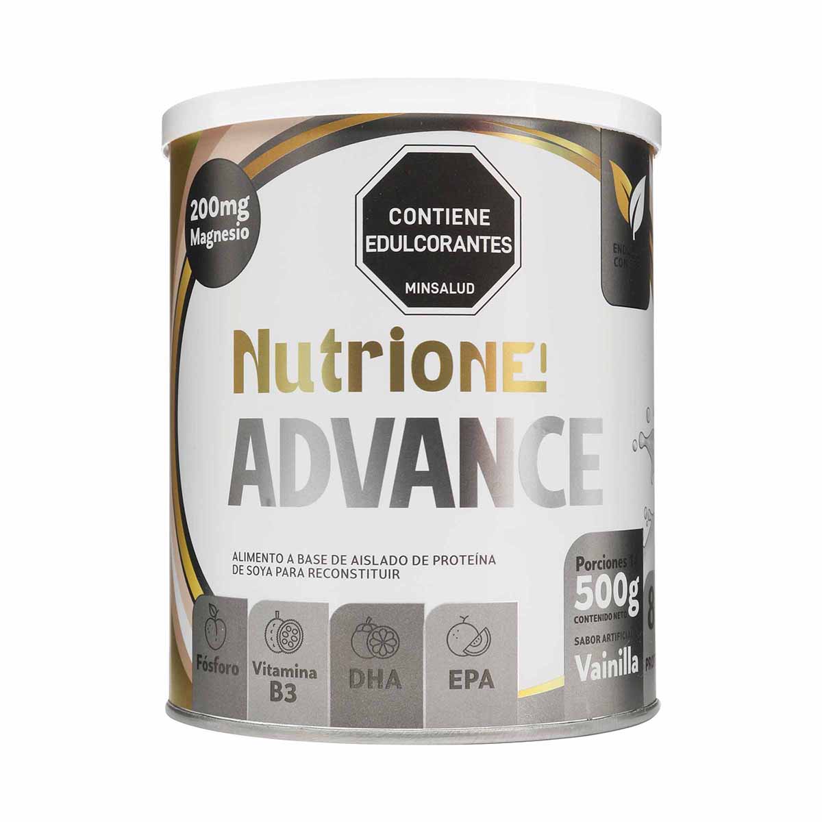 Alimento en Polvo Nutrione Advance Sabor Vainilla Tarro x 500 g