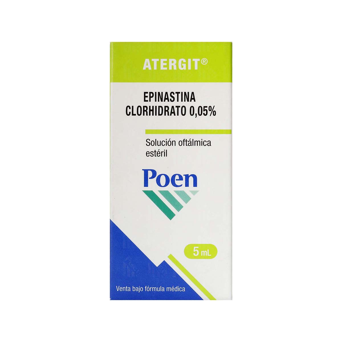 Solución Oftálmica Atergit 0.05% Poen Frasco X 5 Ml.