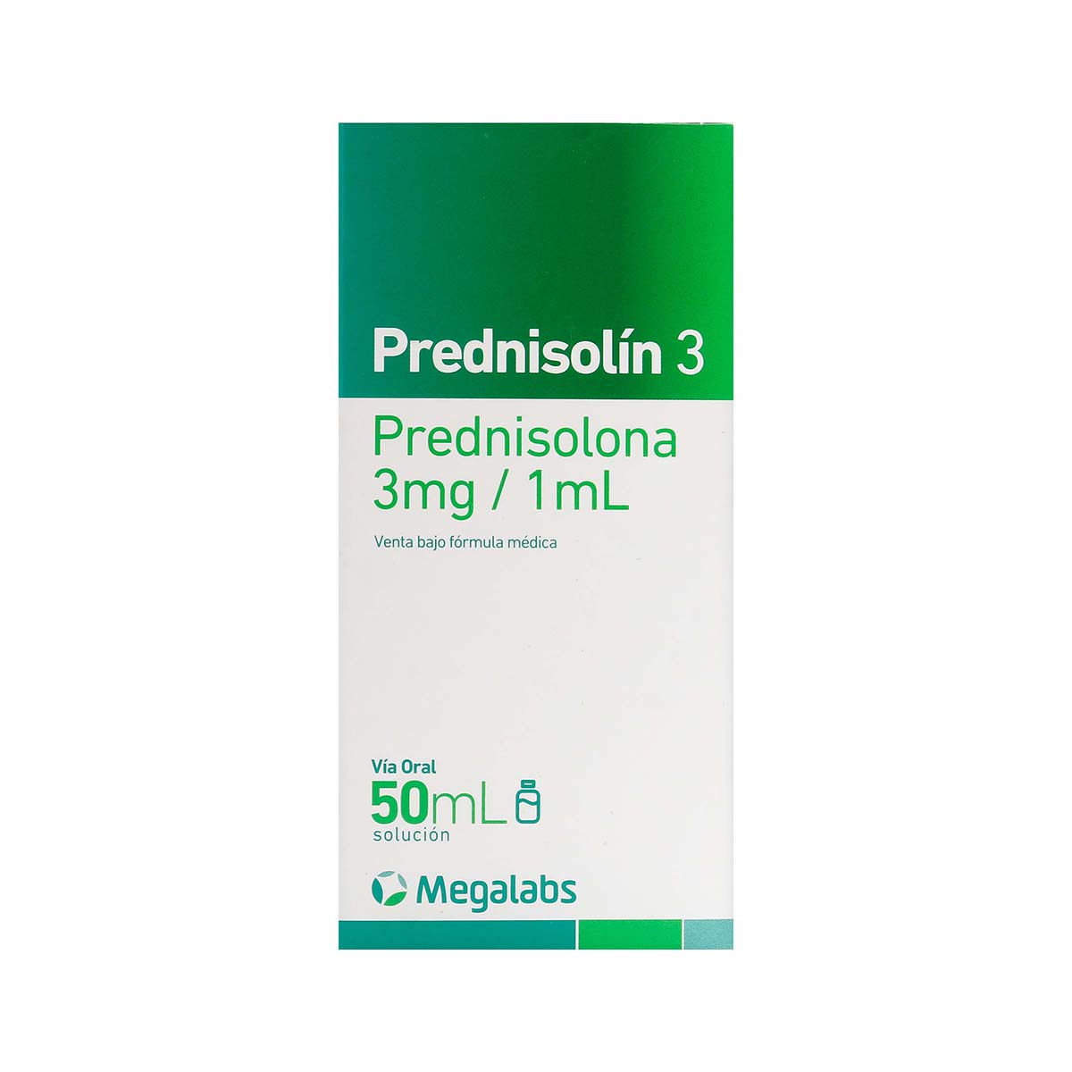 Solución Oral Prednisolín 3 Mg/1 Ml Roemmers Frasco X 50 Ml.