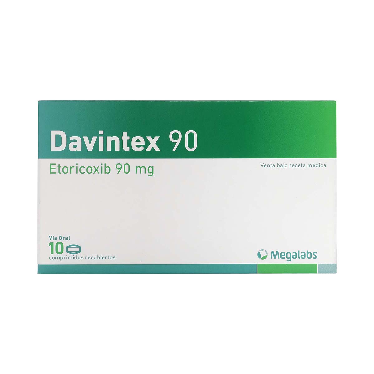 Davintex 90 Mg Megalabs Caja X 10 Comprimidos Recubiertos.