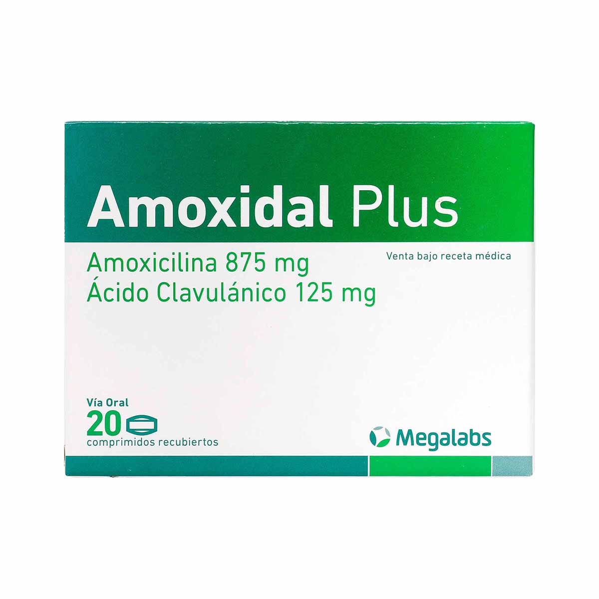 Amoxidal Plus Megalabs Caja X 20 Tabletas Recubiertas.