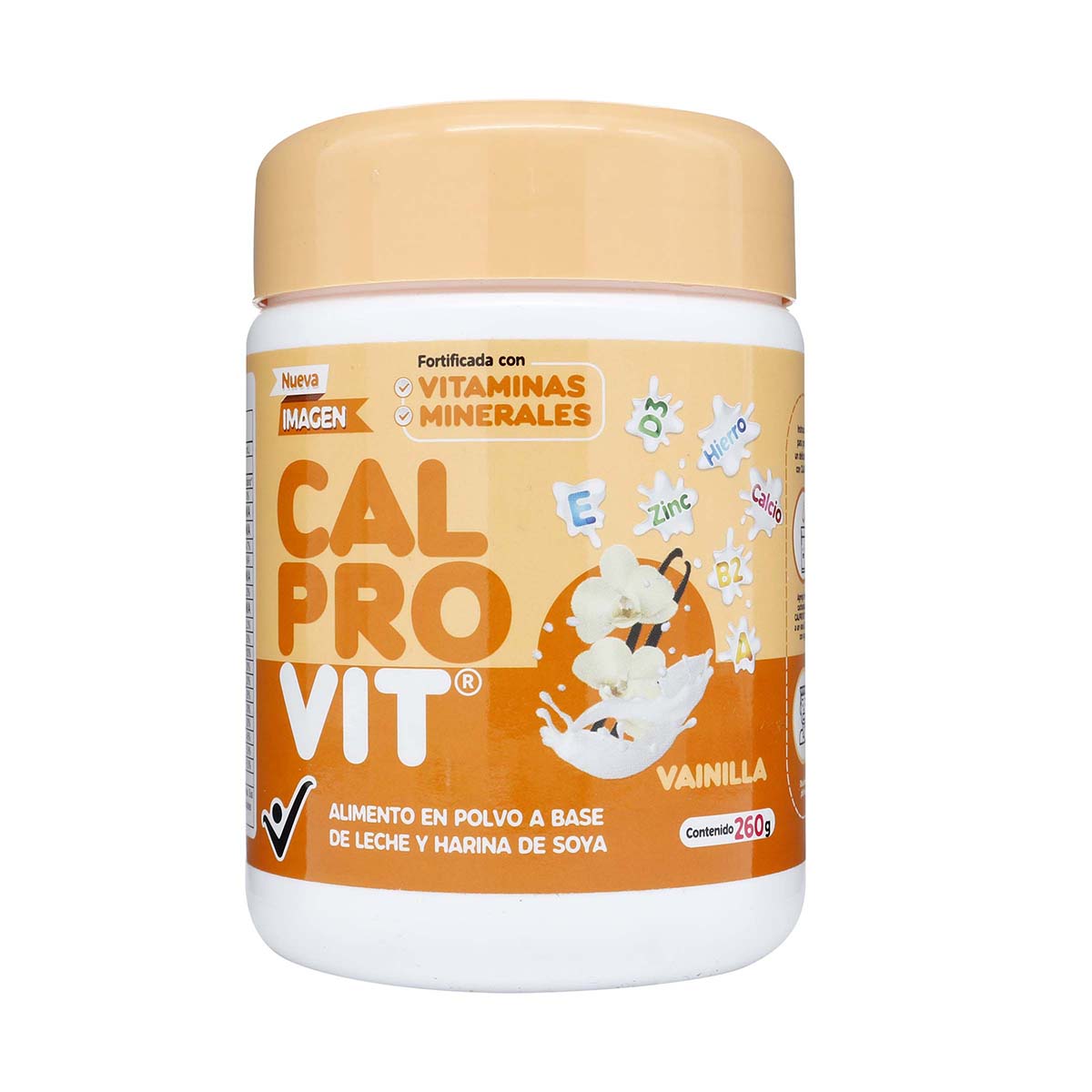 Alimento Calprovit Vainilla Frasco X 260 G.