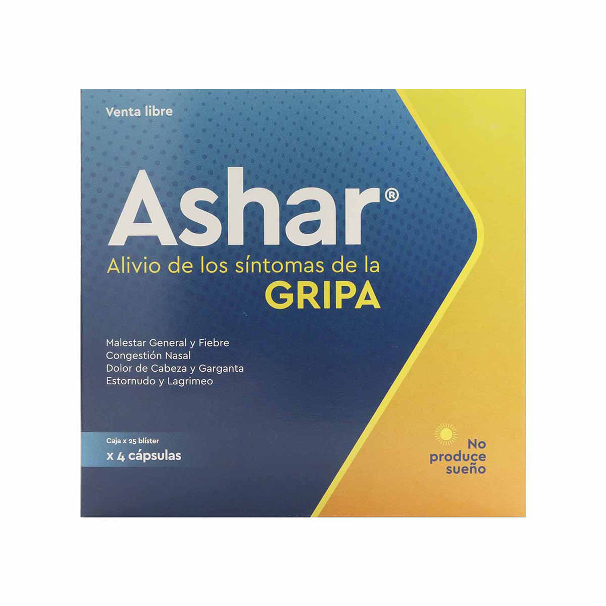 Ashar Bay Pharma Caja X 25 Sobres X 4 Cápsulas.