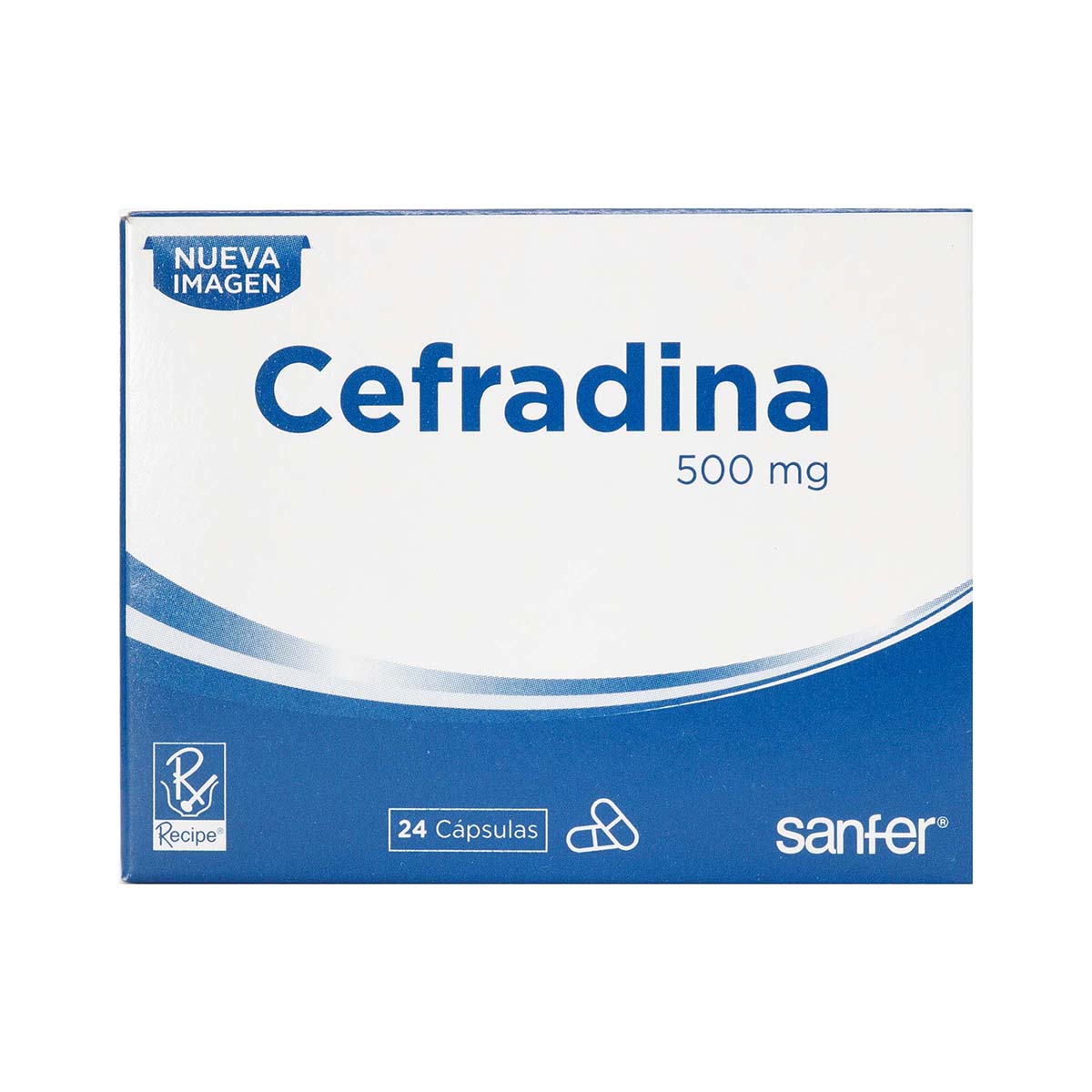 Cefradina 500 Mg Recipe Caja X 24 Cápsulas.