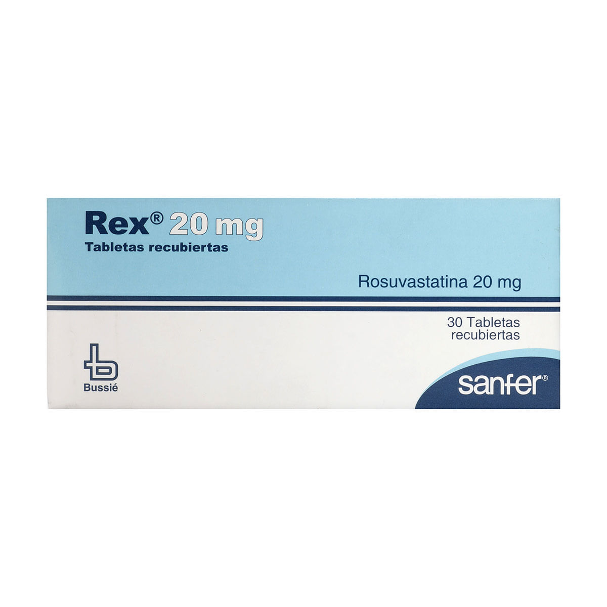 Rex Rosuvastatina 20 Mg Caja X 30 Tabletas Recubiertas