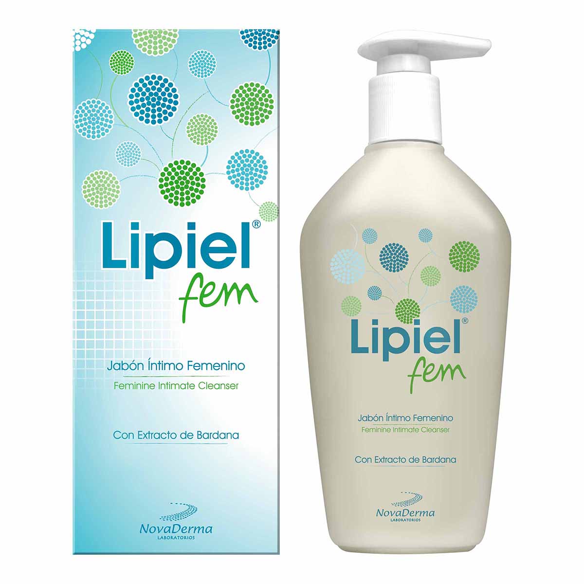 Jabón Líquido Íntimo Lipiel Fem Novaderma Frasco X 300 Ml.