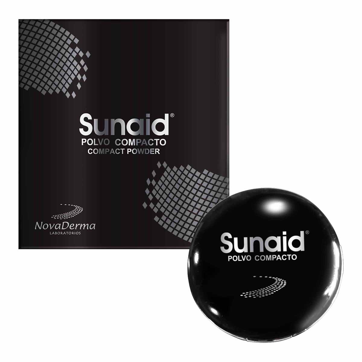 Polvo Compacto Sunaid Novaderma Piel Oscura Frasco X 12 G.