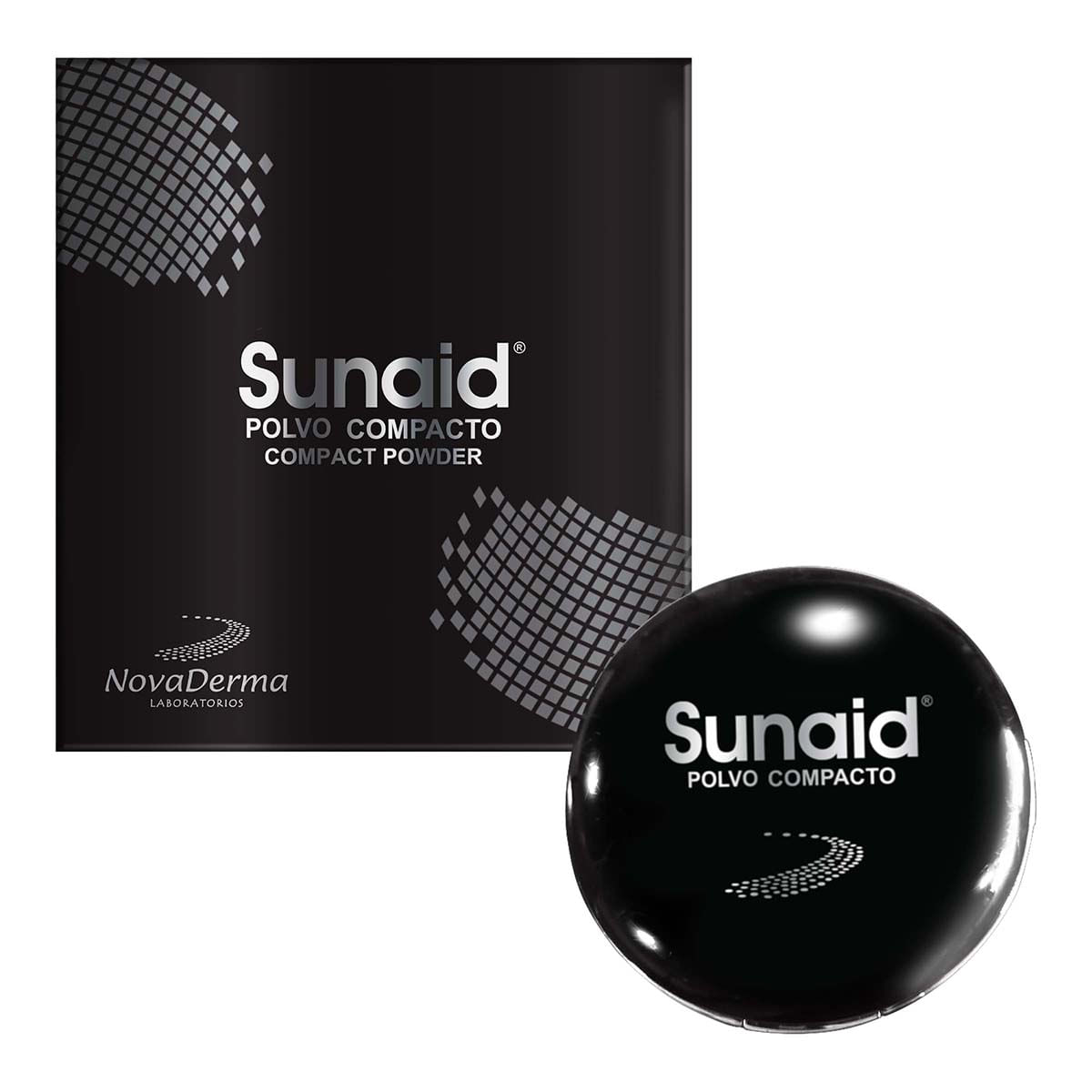 Polvo Compacto Sunaid Novaderma Piel Clara Frasco X 12 G.