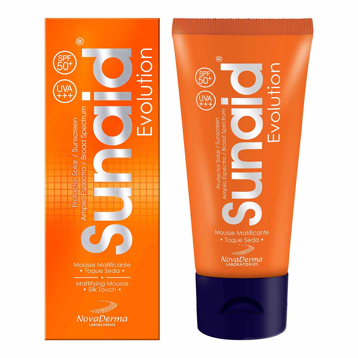 Protector Solar Sunaid Evolution Novaderma Spf 50+ Tubo X 40 G.