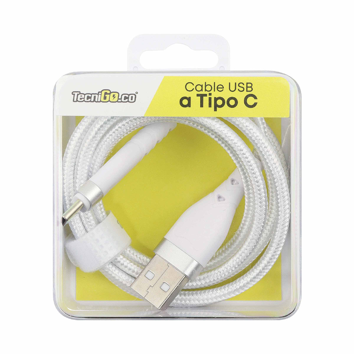 Cable Tecnigo Tipo C 3A Carga Rápida Blister x 1 Ud.