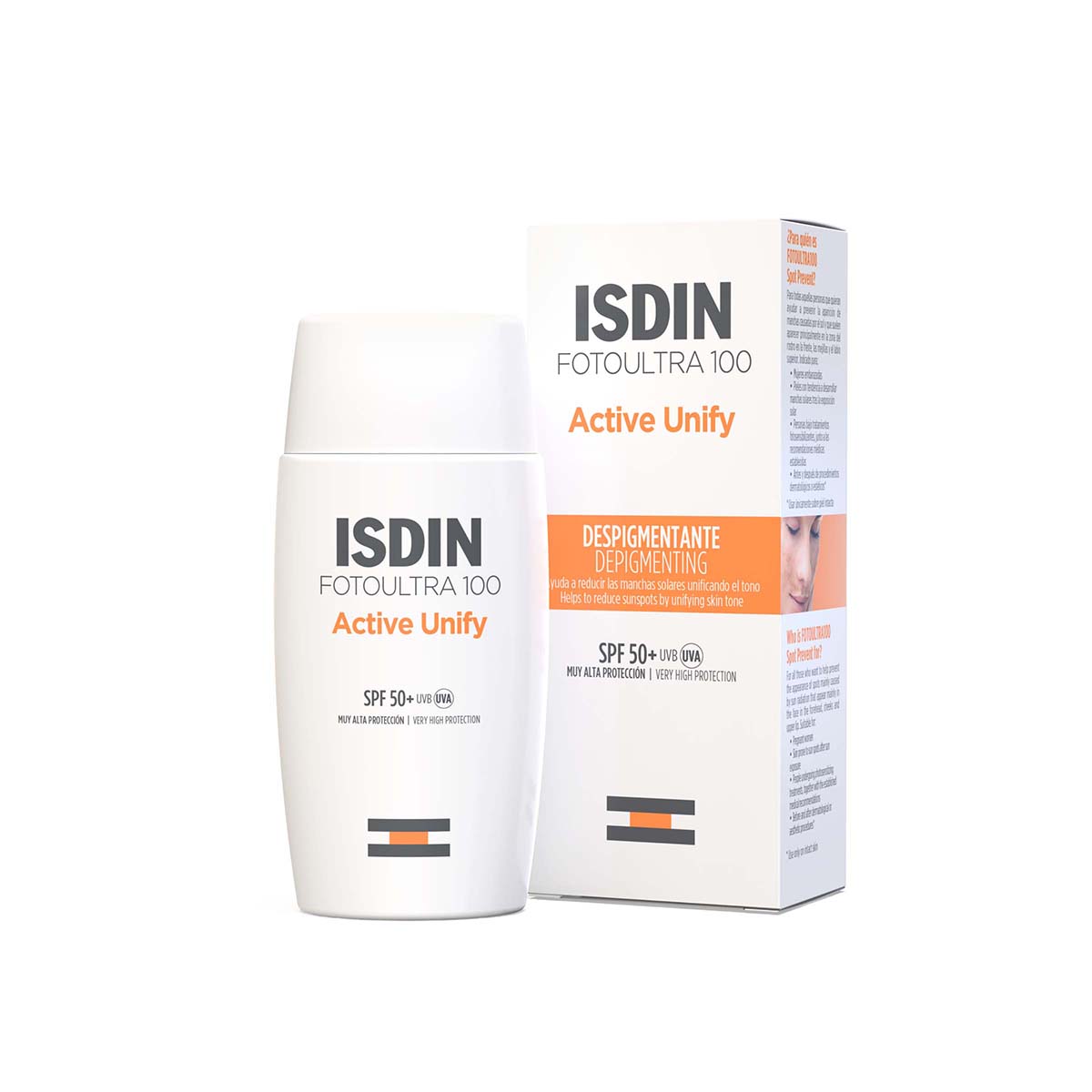 Despigmentante Active Unify Isdin Fotoultra 100 Frasco x 50 mL