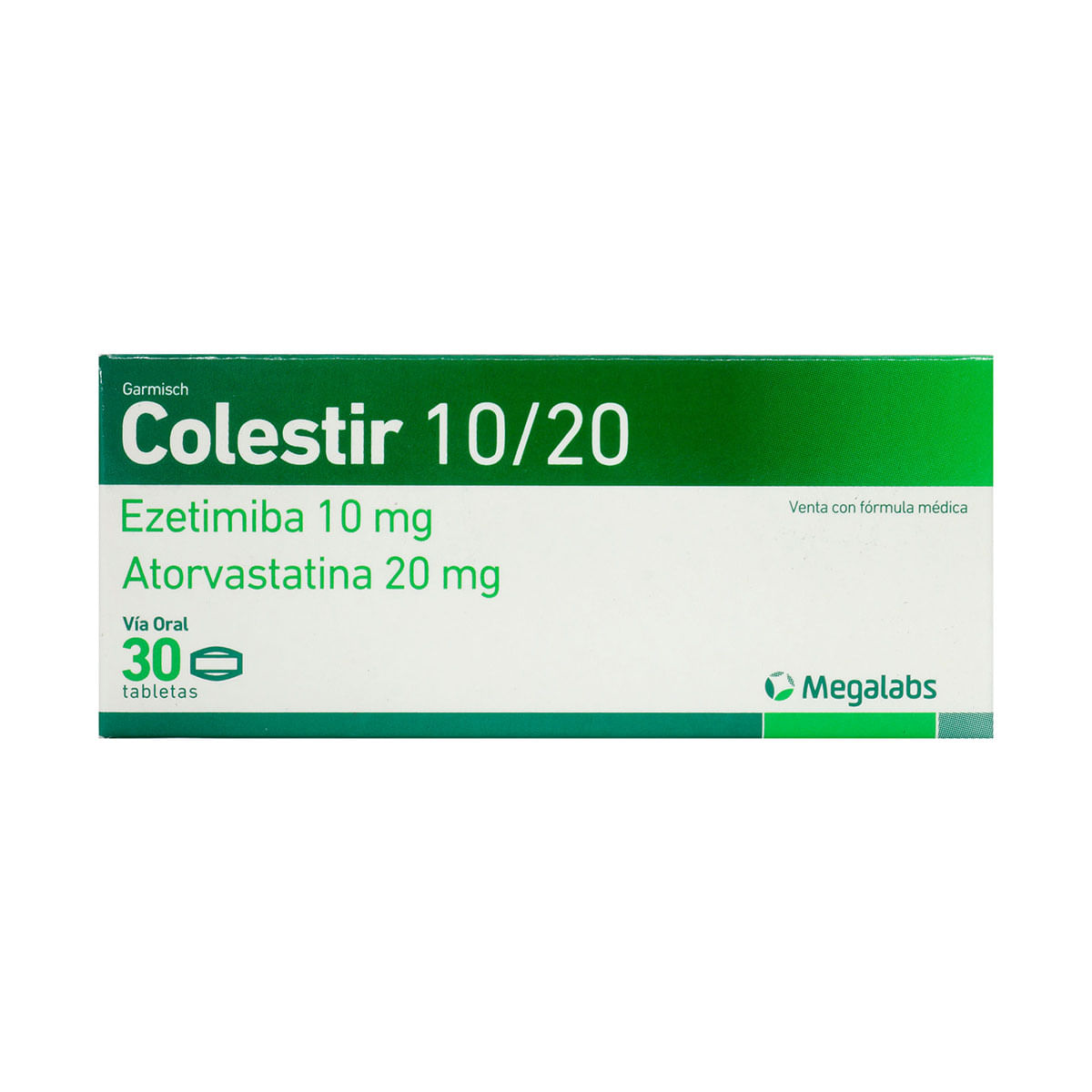 Colestir 10/20 Mg Caja X 30 Tabletas