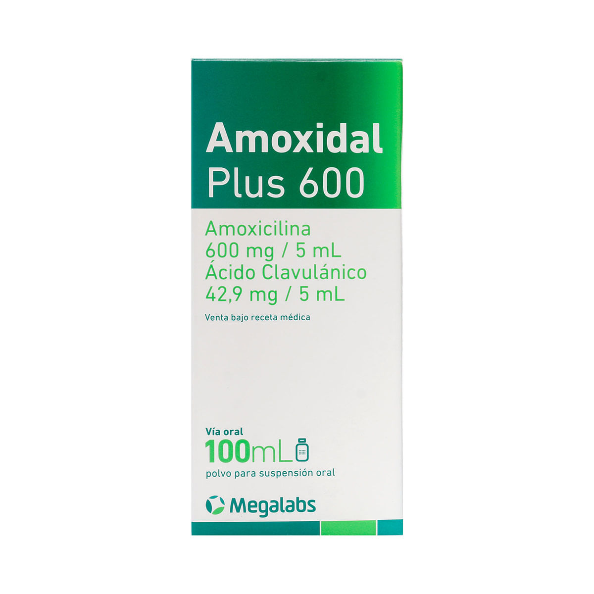 Polvo para Reconstruir Amoxidal Plus 600 Megalabs Frasco x 100 mL