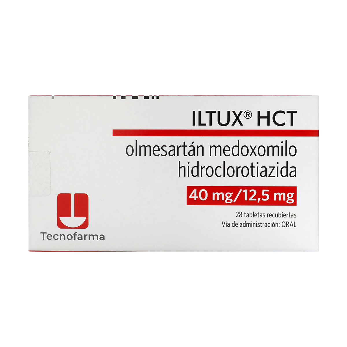 Iltux 40 mg/12.5 mg Tecnofarma Caja x 28 Comprimidos Recubiertos