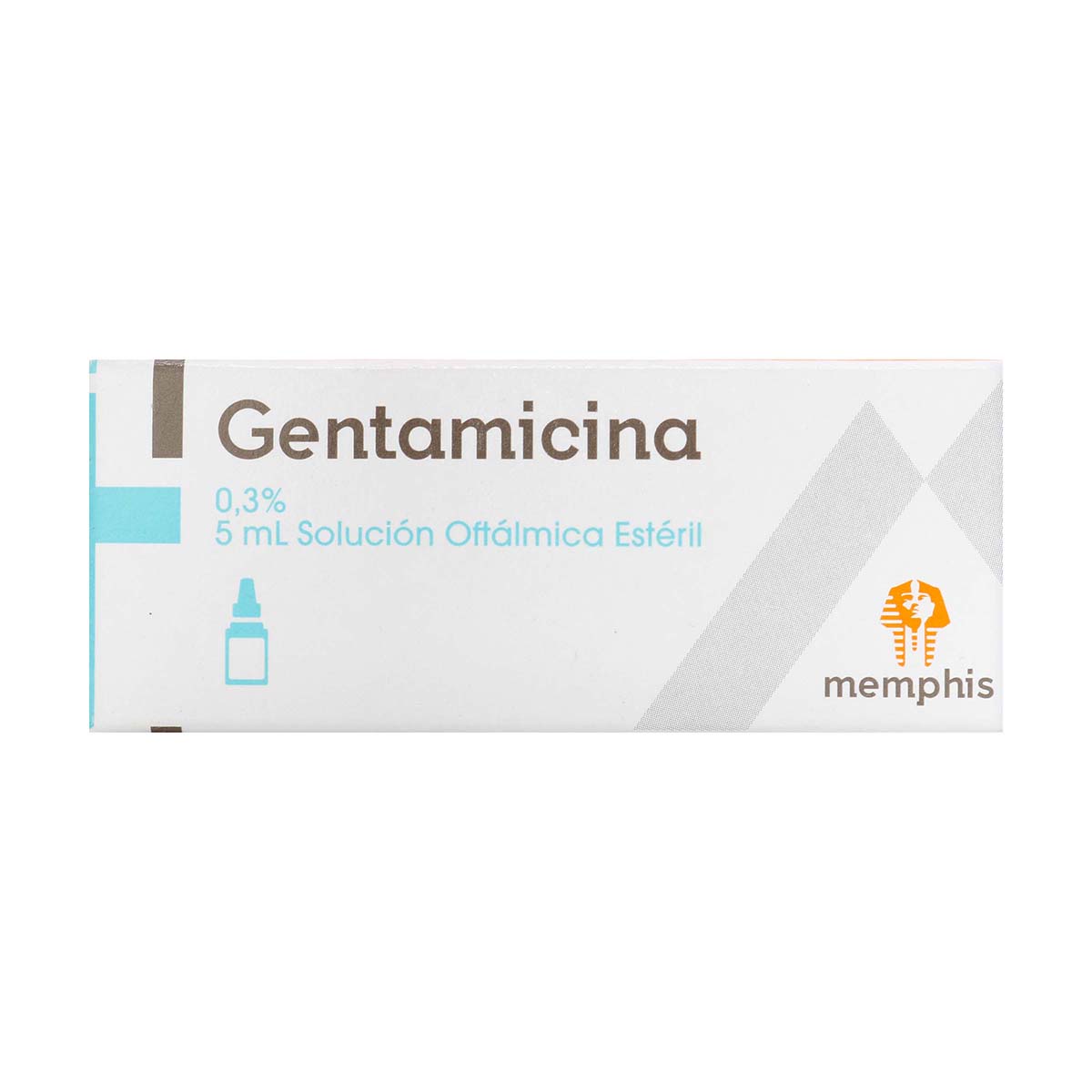 Solución Oftalmica Estéril Gentamicina 0,3% Memphis Caja x 5 Mililitros