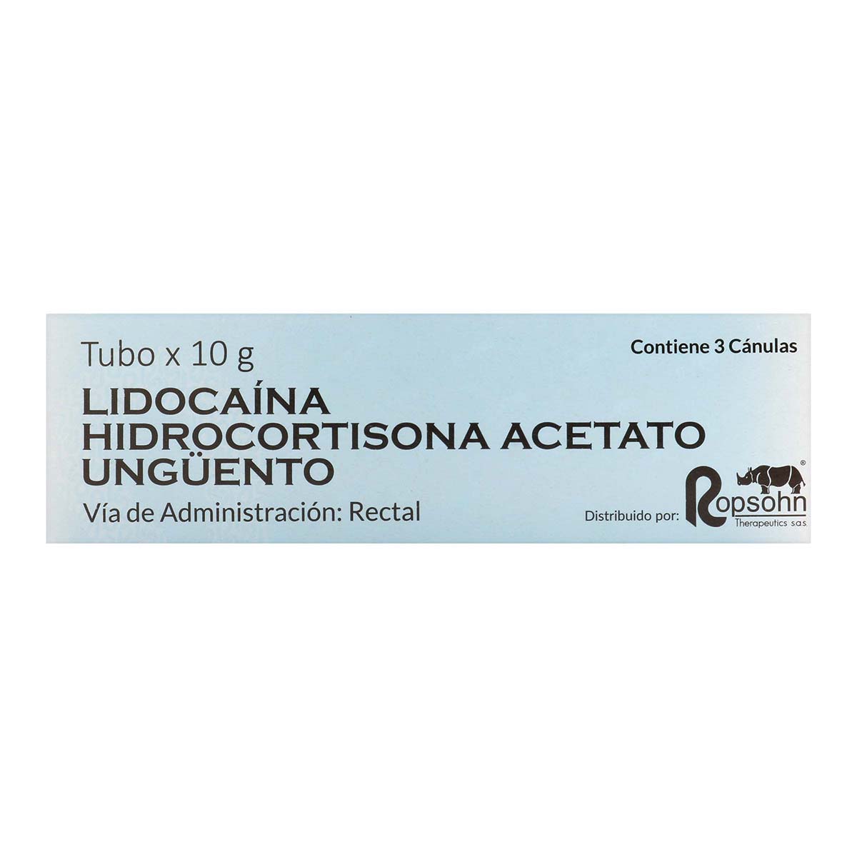 Ungüento Lidocaína Hidrocortisona Acetato Ropsohn Caja x 10 Gramos