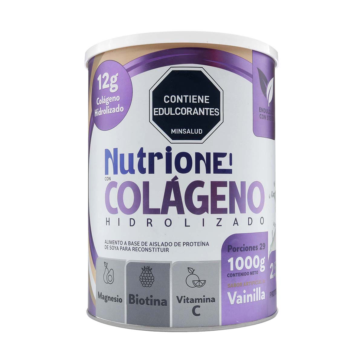 Alimento en Polvo Nutrione con Colageno Sabor Vainilla Tarro x 1000 g