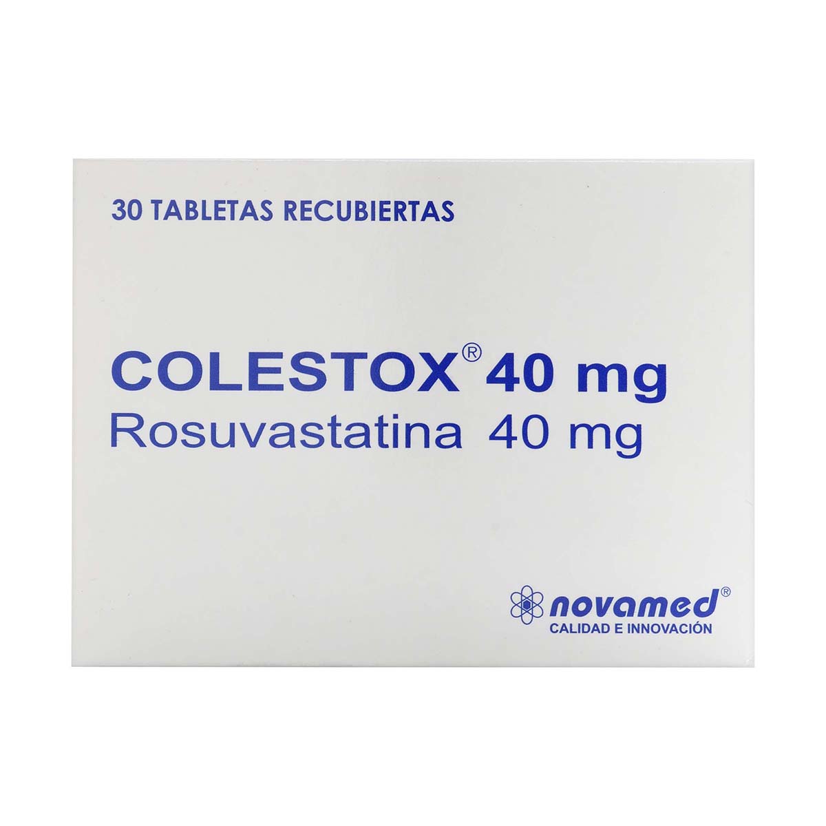 Colestox 40 mg Novamed Caja x 30 Tabletas Recubiertas